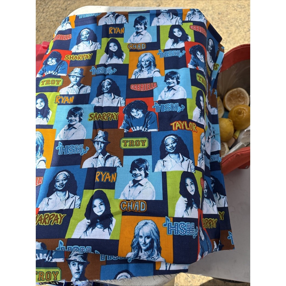 Disney High School Musical Fabric 2 Yards Springs Creative Cotton Music Print